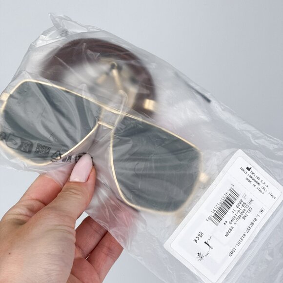 Celine CL40246U-Y 30N BRAND NEW Sunglasses Gold Green Aviator Unisex - Picture 11 of 15